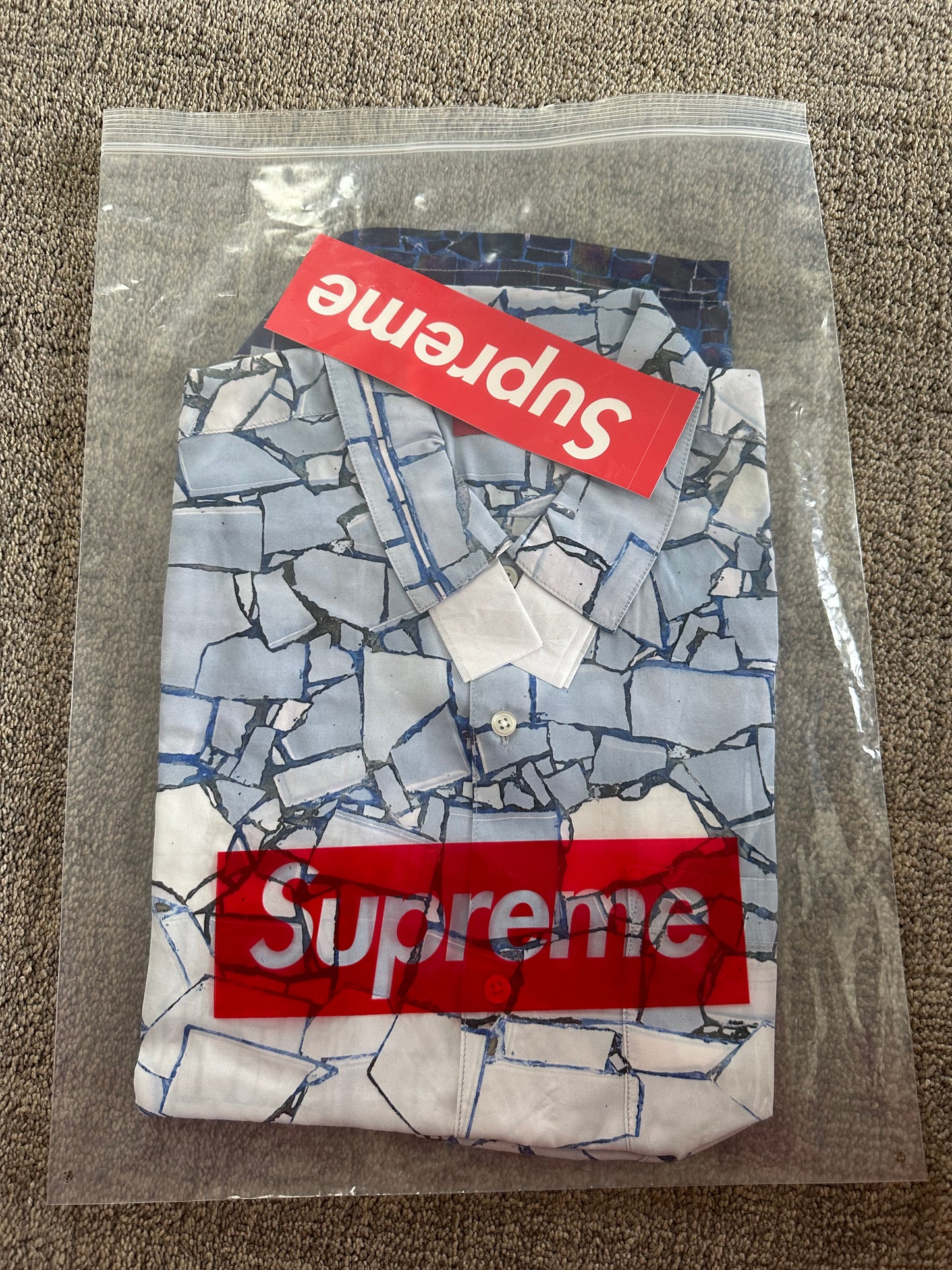 Supreme Mosaic S/S Shirt (L)