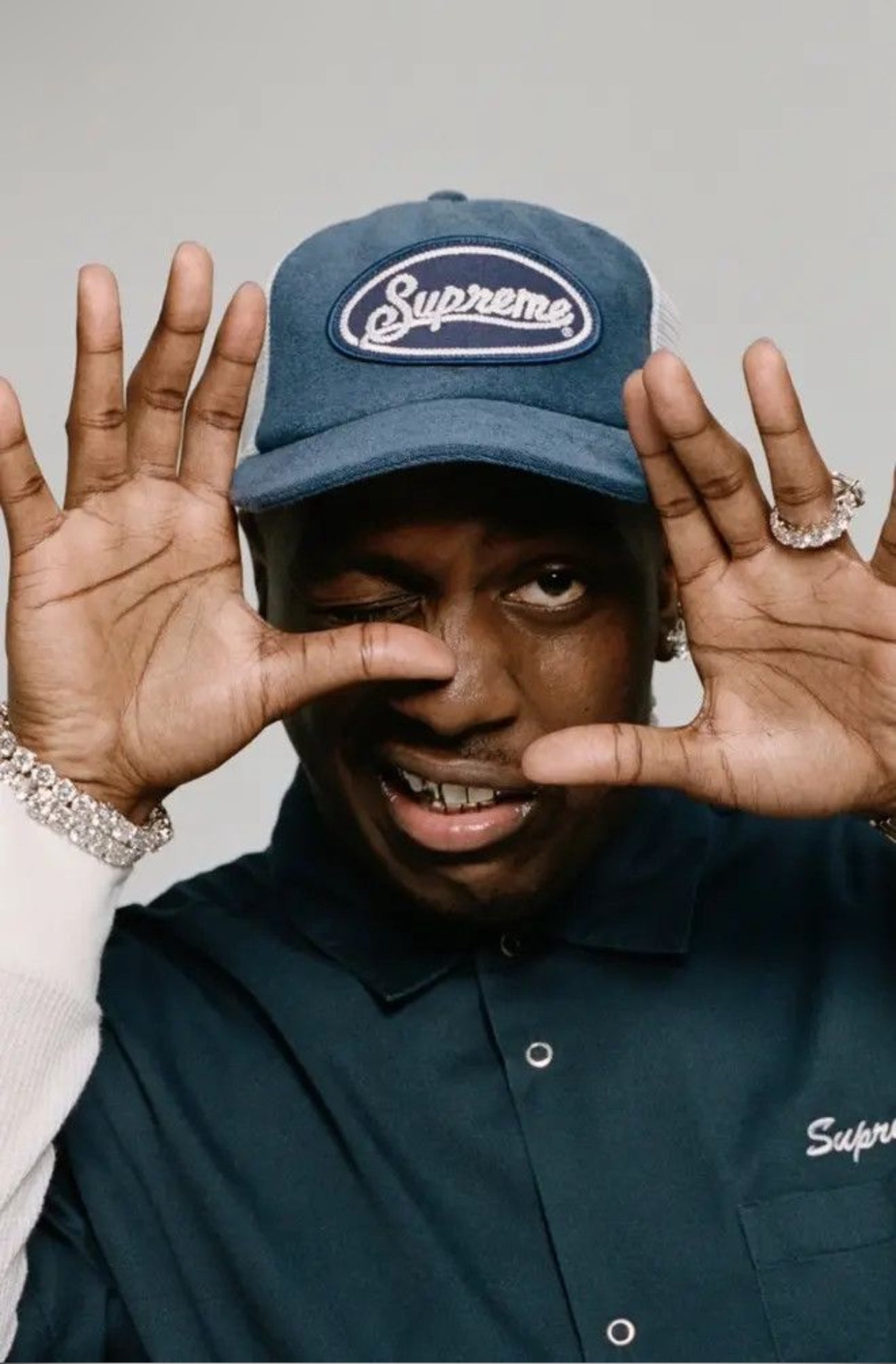 Supreme Terry Mesh Back 5-Panel Hat