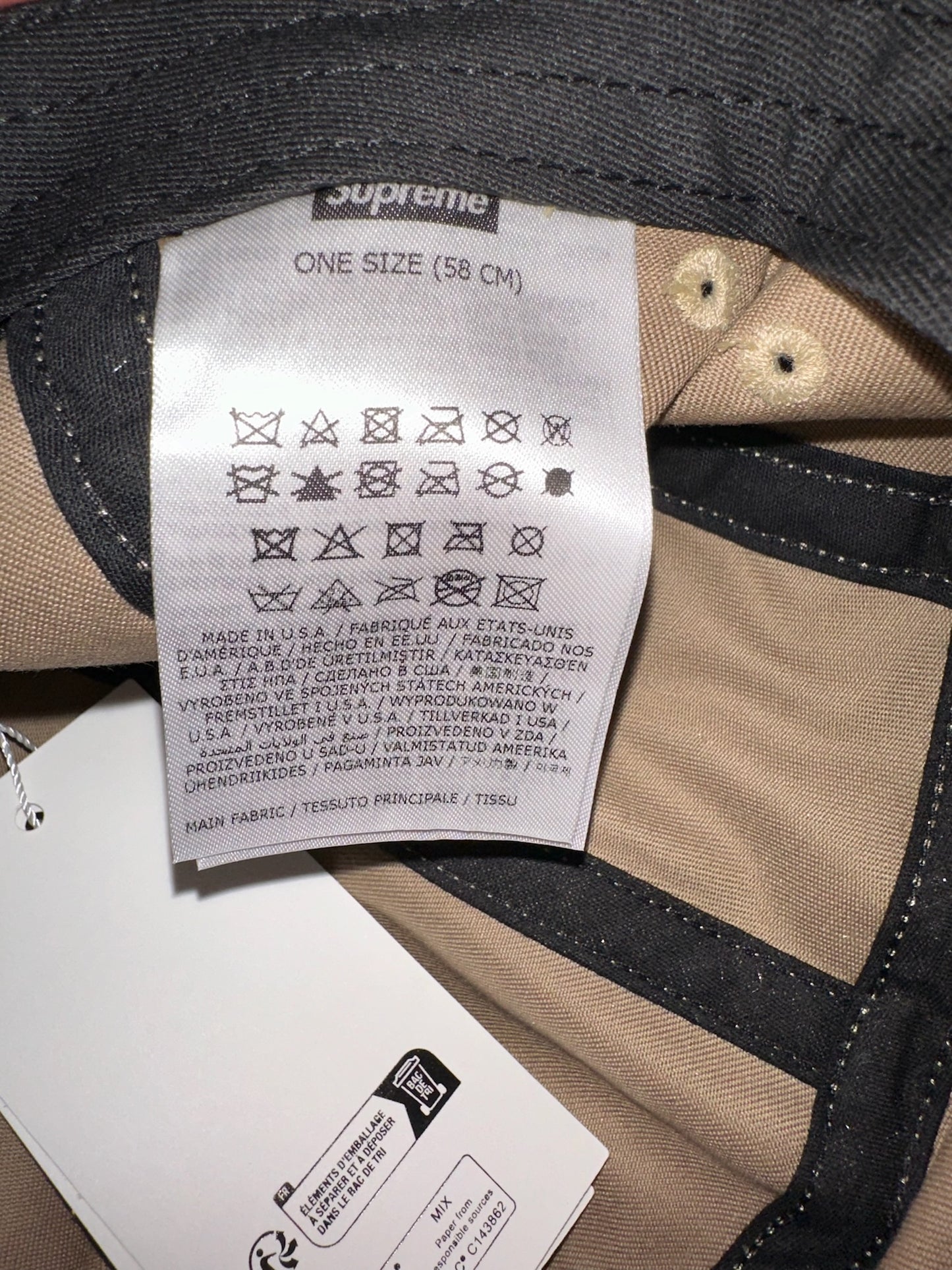 Supreme MM6 Maison Margiela Painted Camp Cap