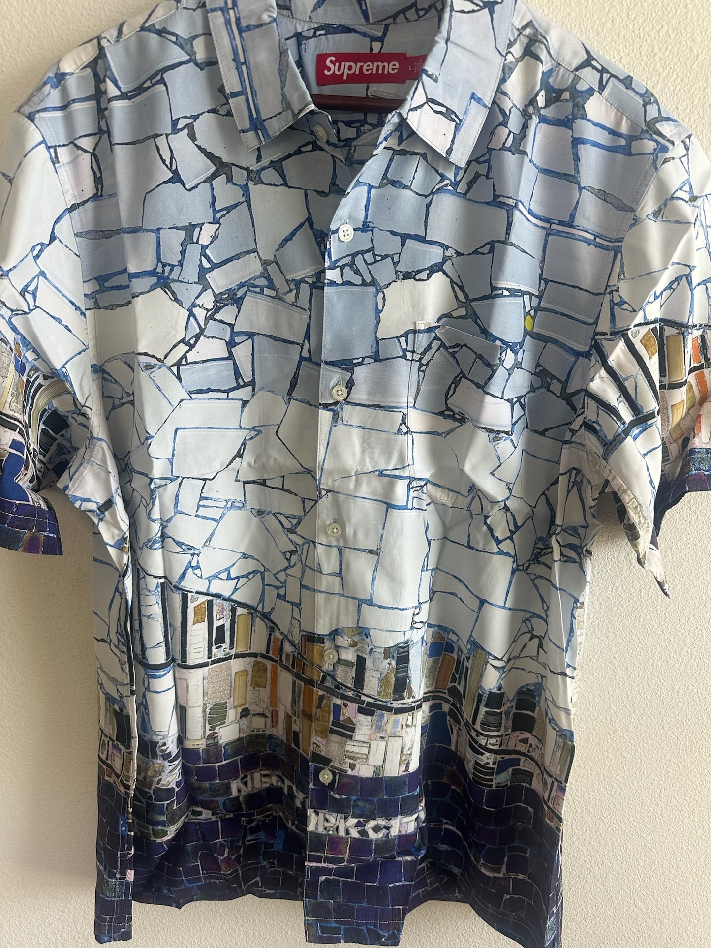 Supreme Mosaic S/S Shirt (L)