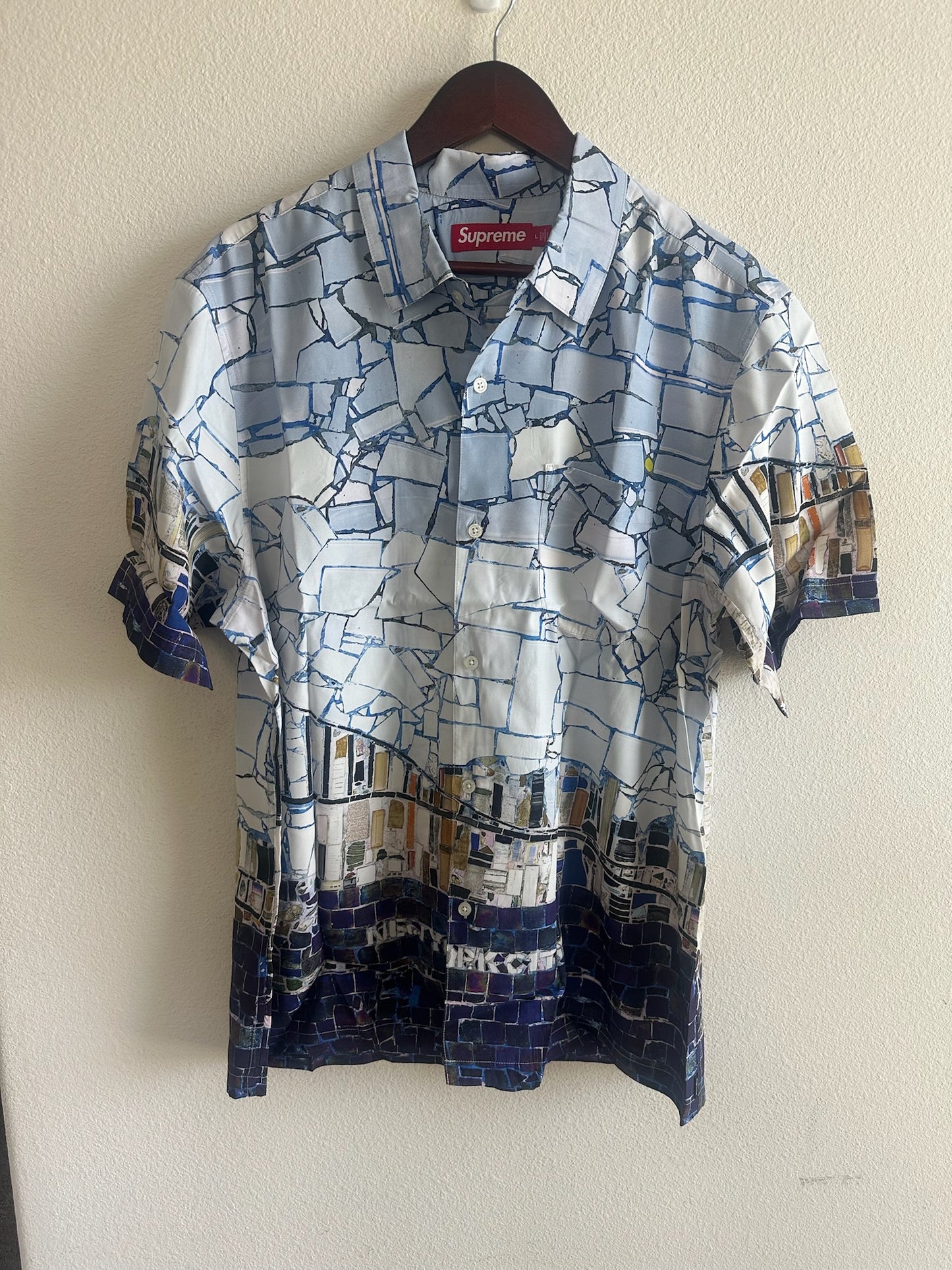 Supreme Mosaic S/S Shirt (L)