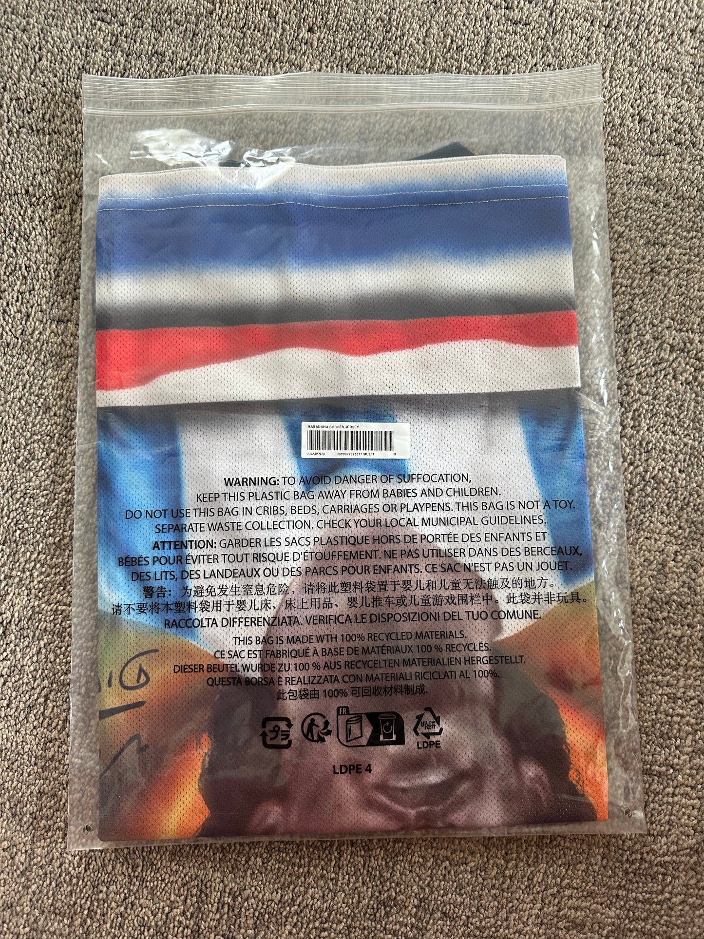 Supreme Maradona Soccer Jersey (M)