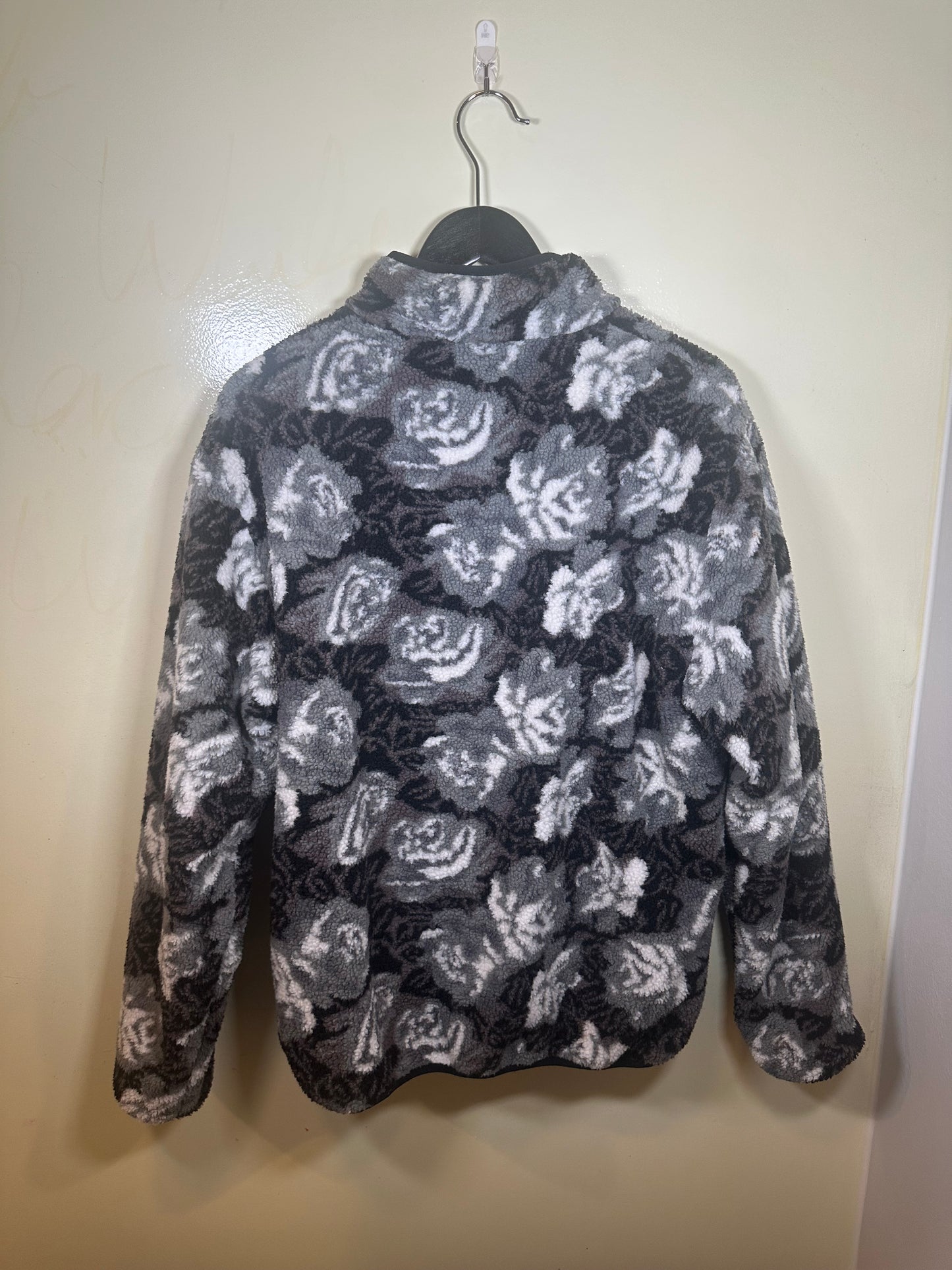 Supreme Roses Sherpa Fleece Reversible Jacket (XL)
