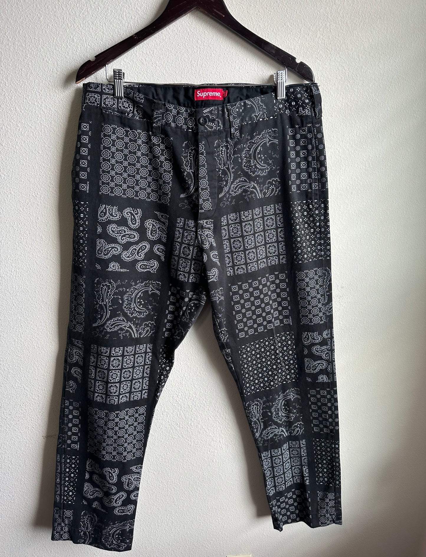 Supreme Paisley Grid Chino Pant (34)