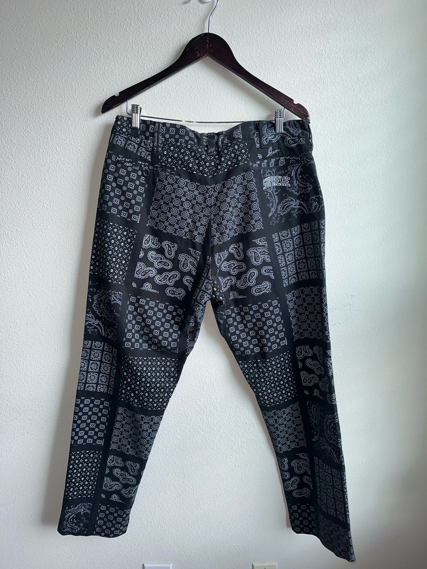 Supreme Paisley Grid Chino Pant (34)