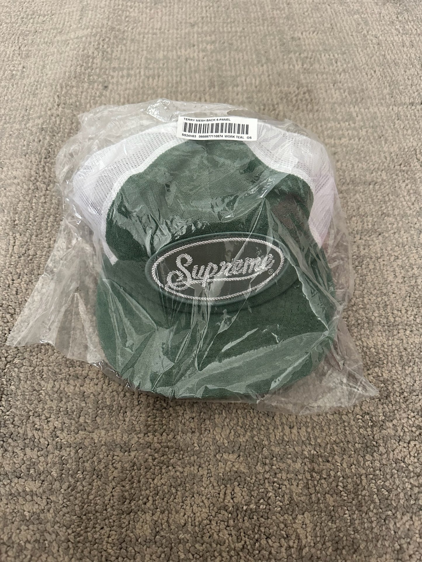 Supreme Terry Mesh Back 5-Panel Hat