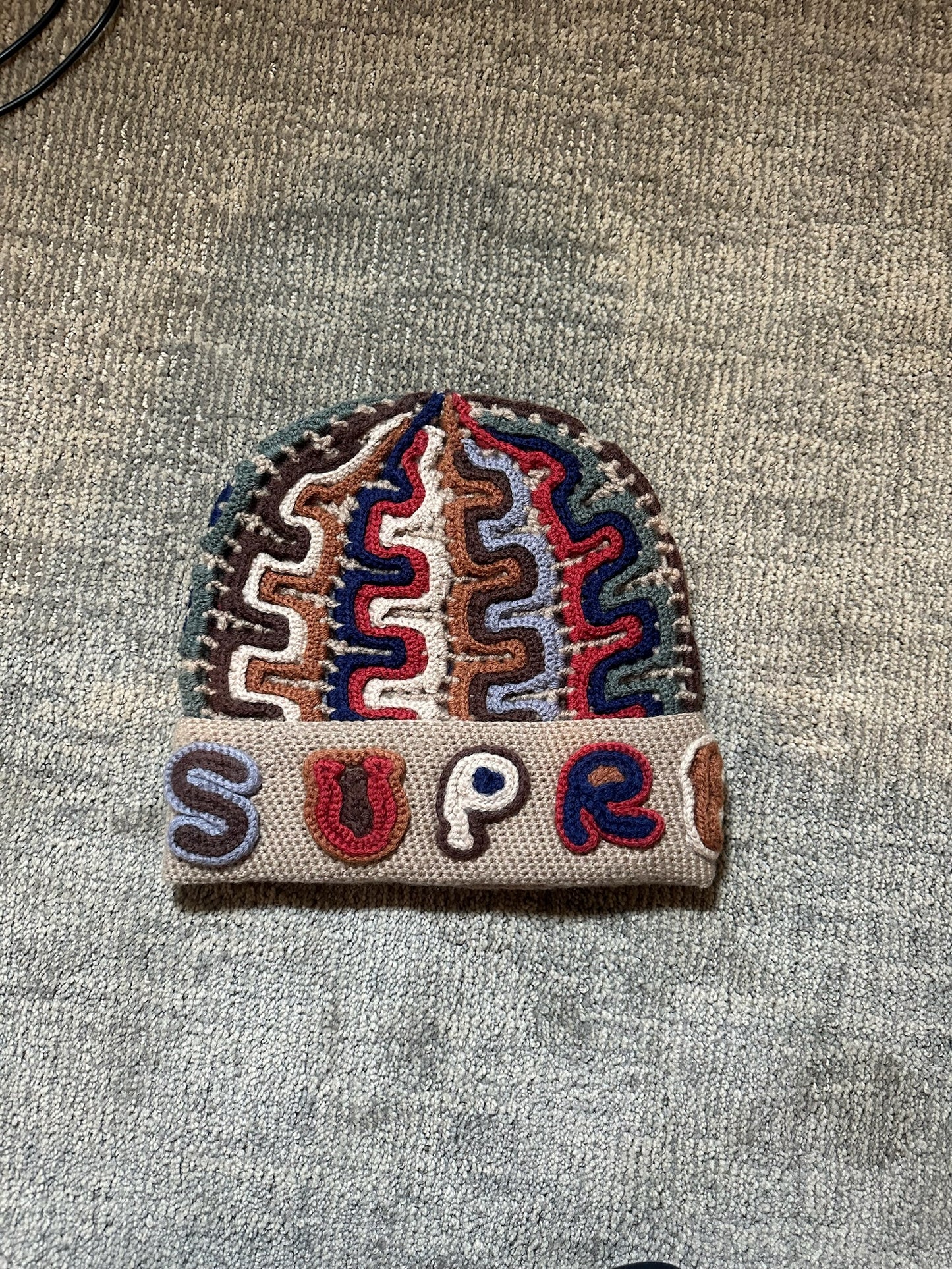 Supreme Yarn Applique Beanie