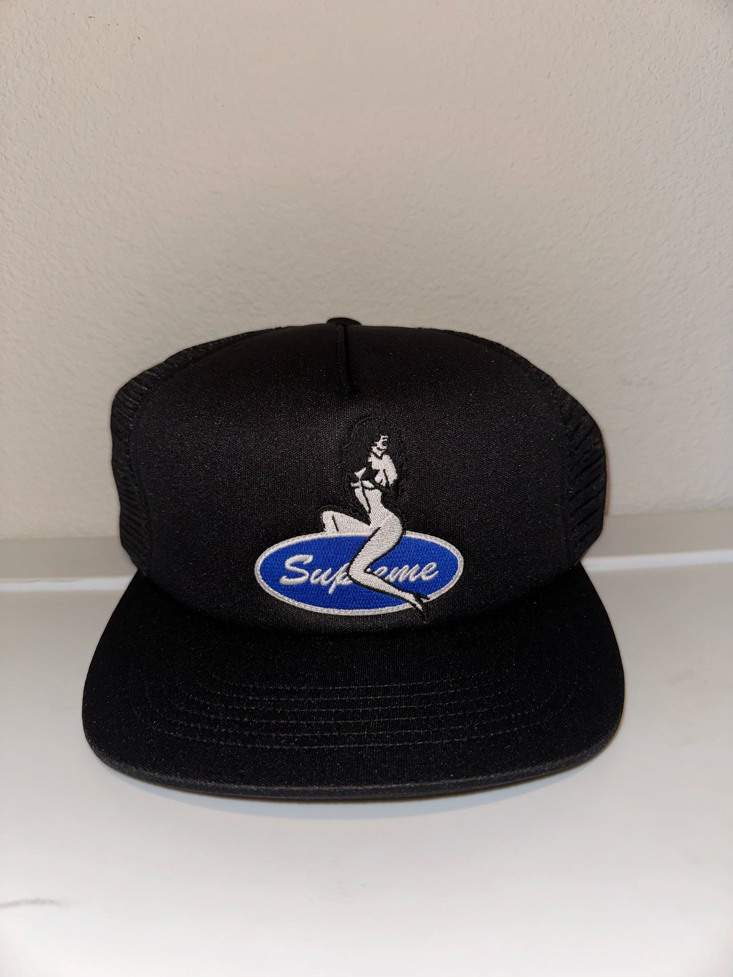 Supreme Pin Up Trucker Hat (Black)