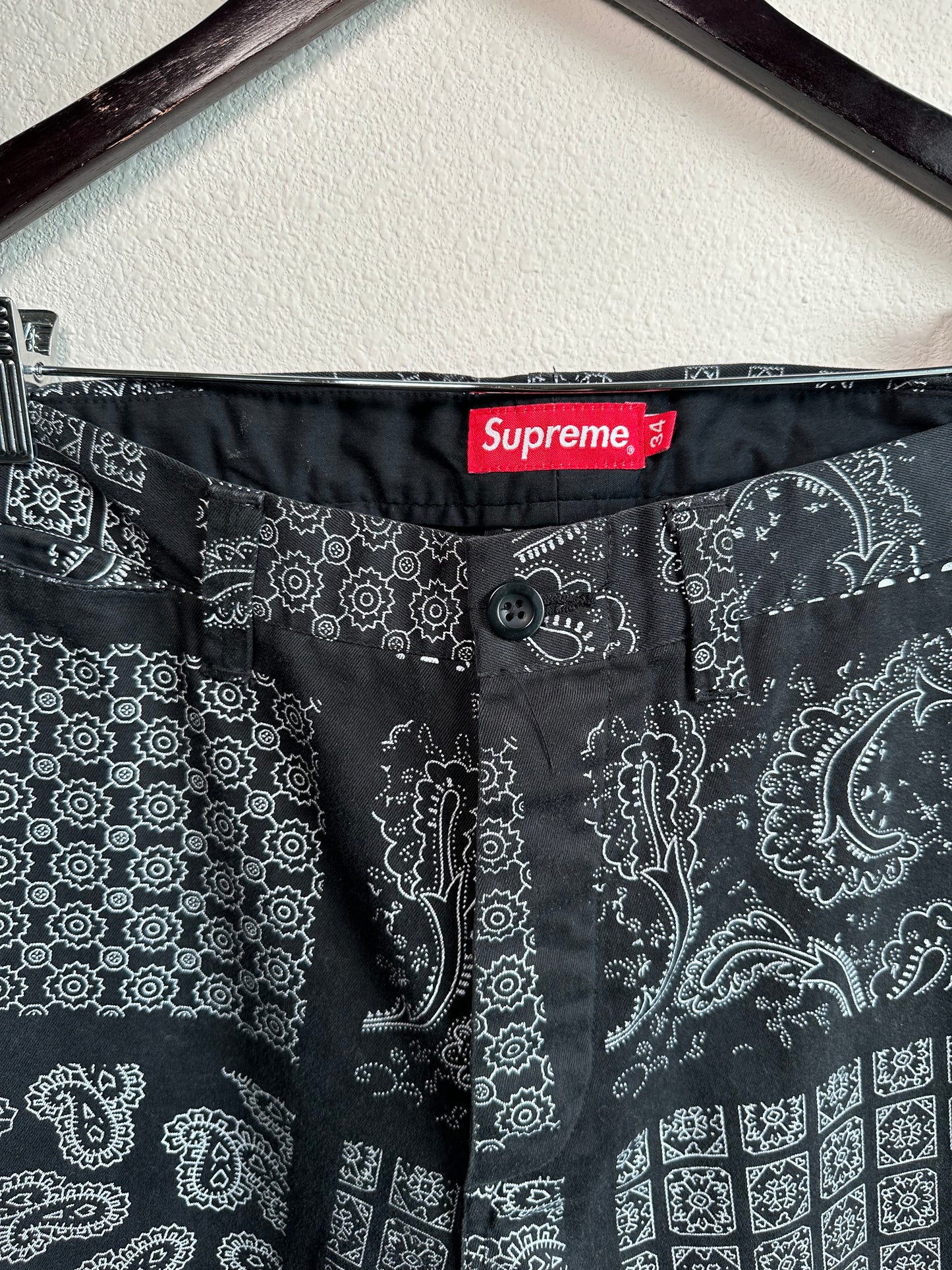 Supreme Paisley Grid Chino Pant (34)