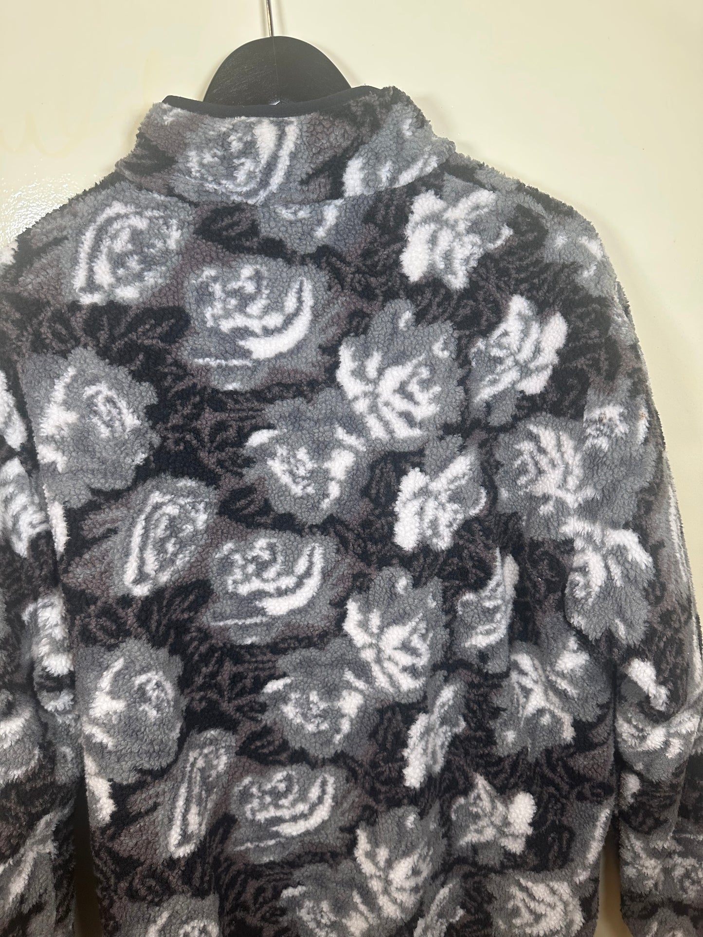 Supreme Roses Sherpa Fleece Reversible Jacket (XL)