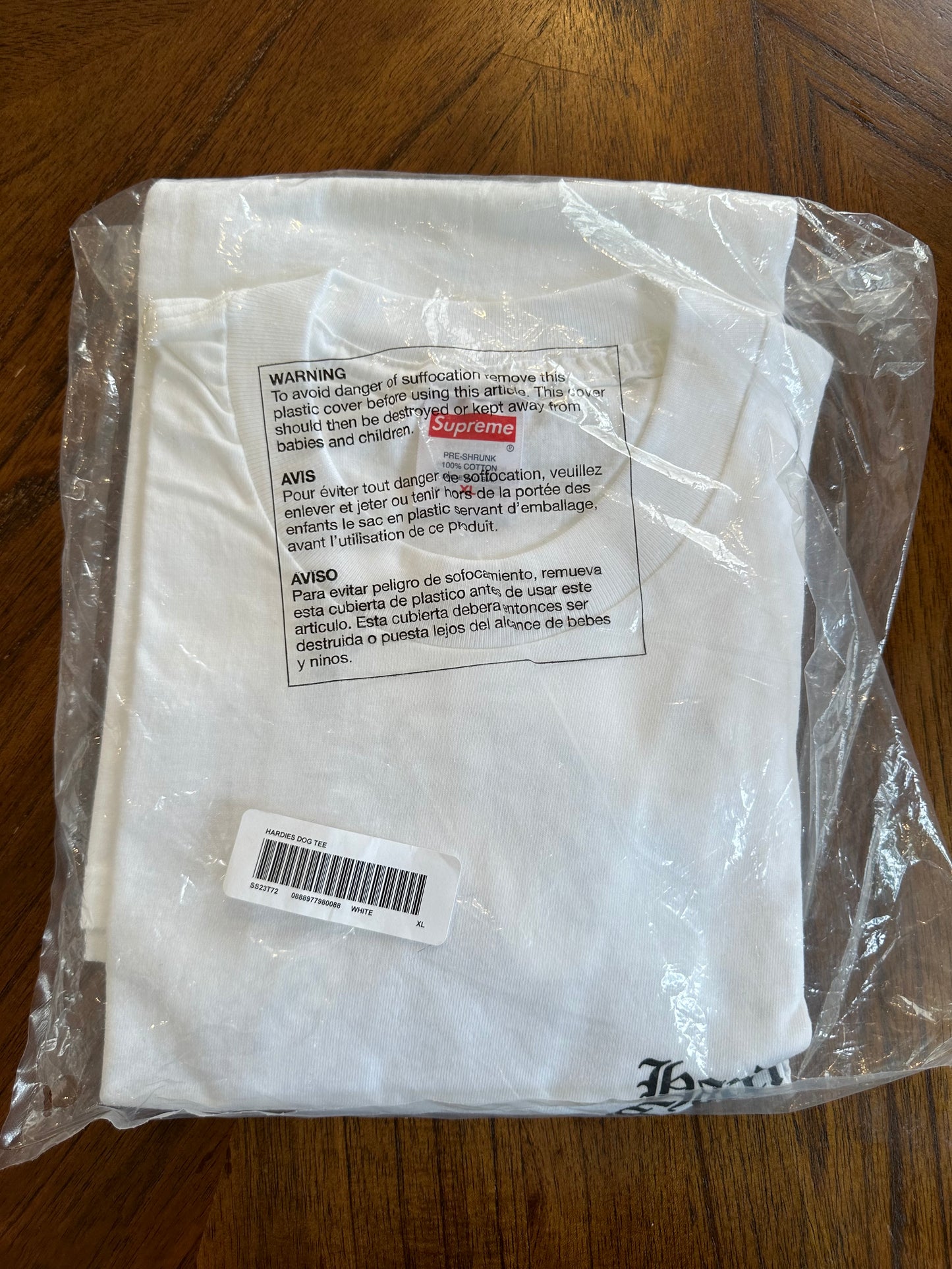 Supreme Hardies Tee (XL)