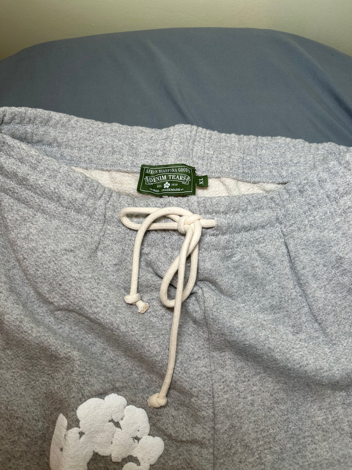 Denim Tears Cotton Wreath Grey Sweatpants (XL)