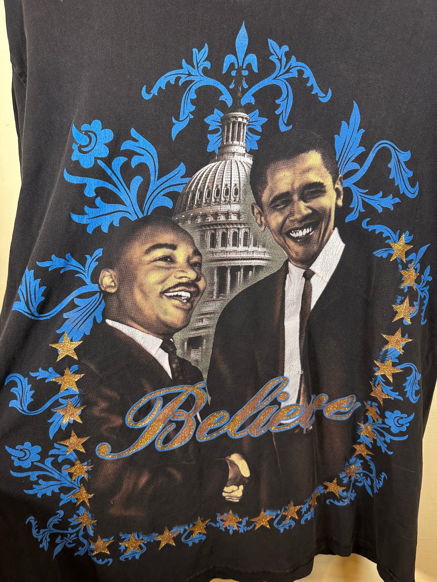 Vintage MLK & Obama "Believe" Tee (L)