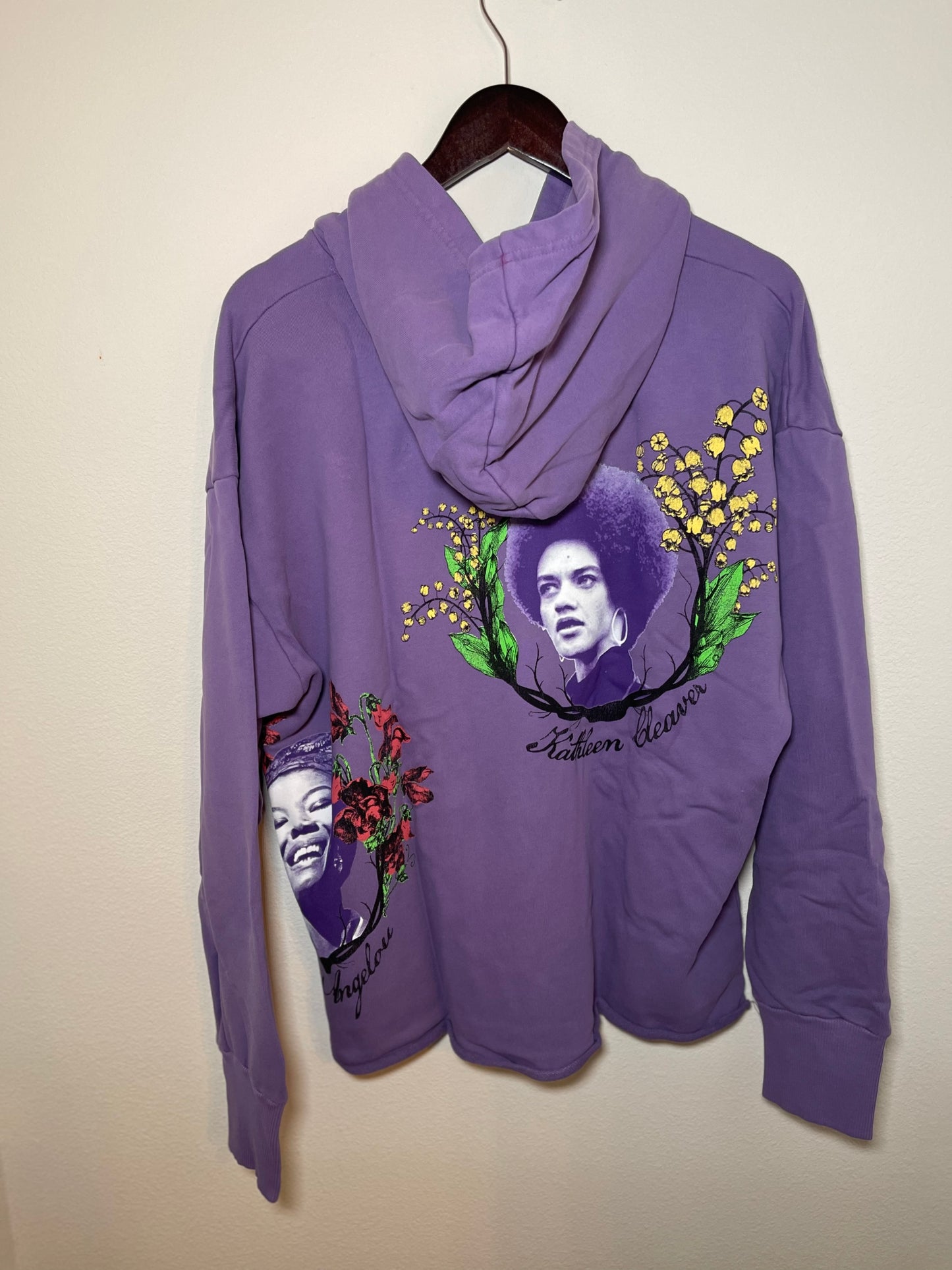 Barriers "PBW" Powerful Black Women Lavender Hoodie (XL)