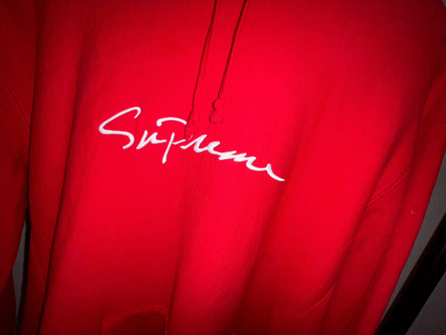 Supreme Classic Script Logo Hooded Sweatshirt (XL)