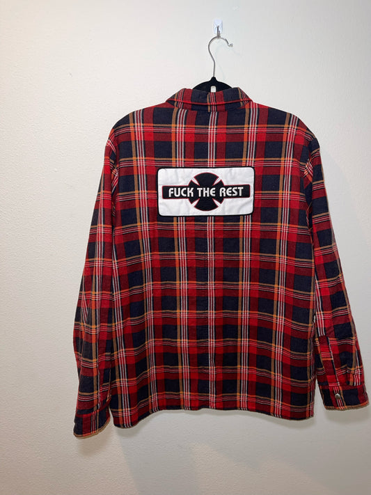 Supreme Independent Quilted Flannel Shirt (XL)